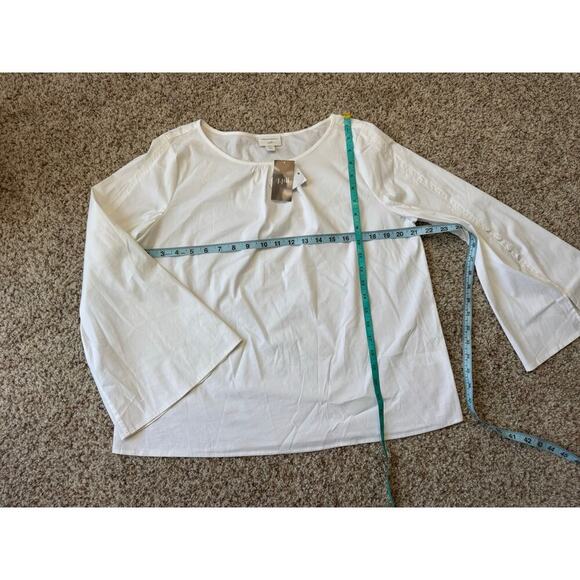 J. Jill Crisp, cotton blouse/shirt; size Med/Petite; Lightweight summer blouse - Picture 9 of 12